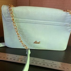 Gianni Bini Small Purse, Shoulder Bag, Light Blue With Crossbody Strap. Cute!